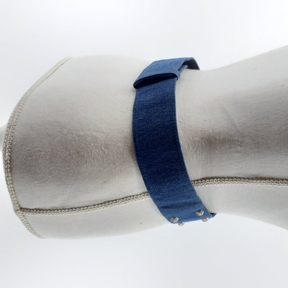 Vintage Denim Jean Rhinestone 1980's Concho stud's - Picture 6 of 16